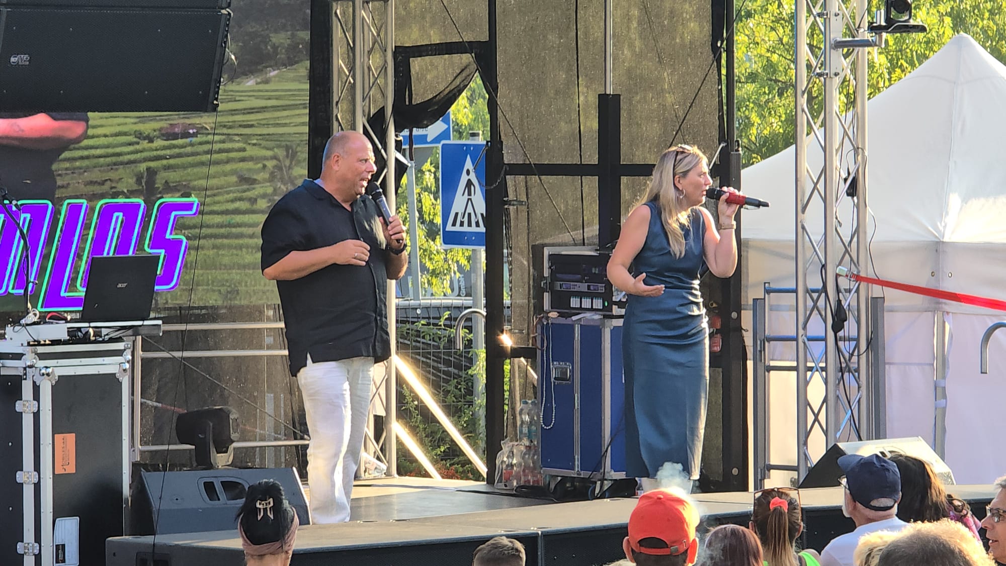 Duo Atemlos live auf der Bühne