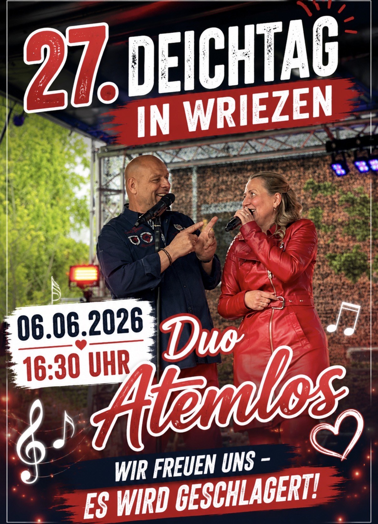 Aktueller Veranstaltungsflyer von Duo Atemlos