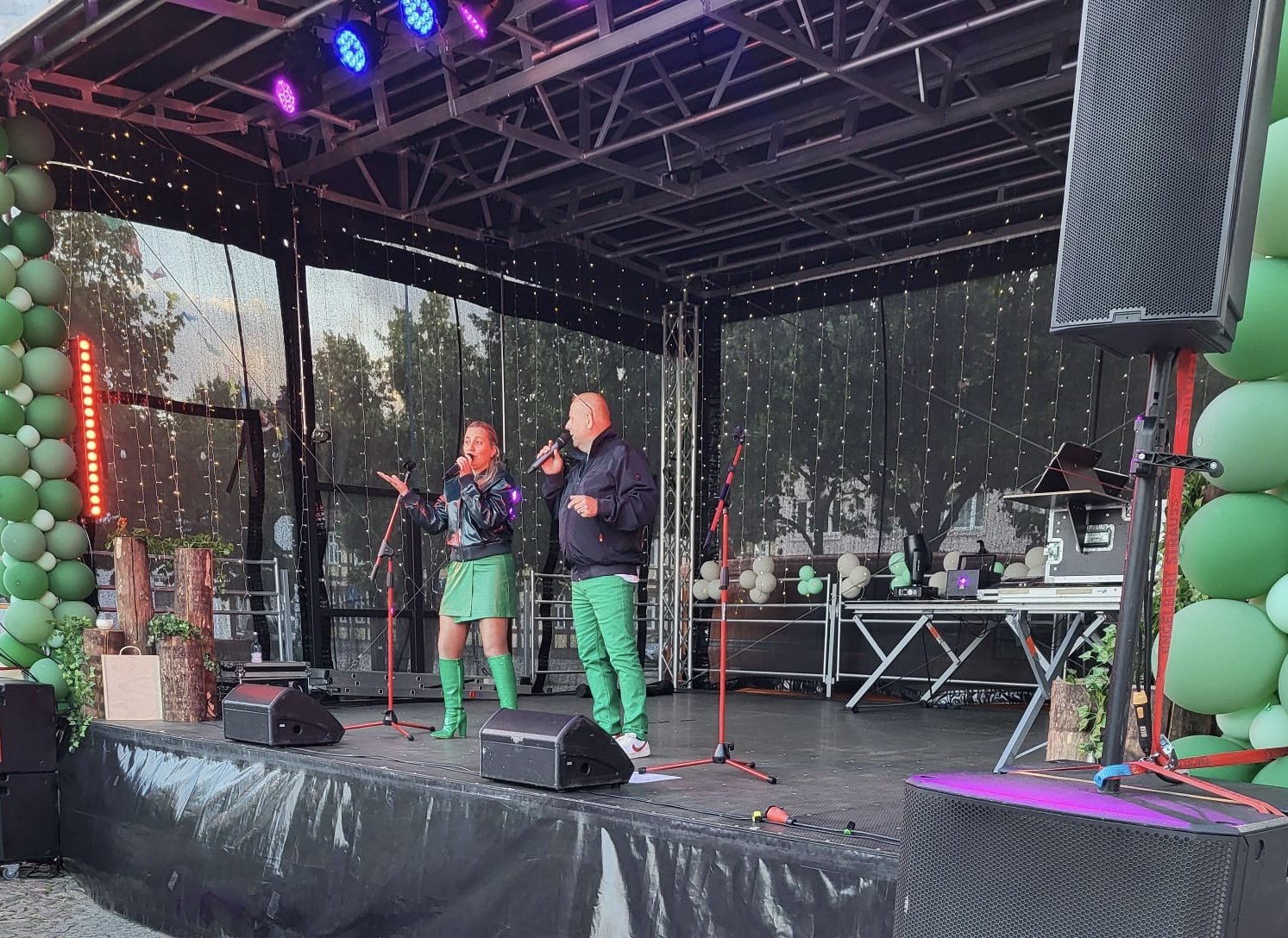 Duo Atemlos live beim Weinfest Templin 2026 auf dem Marktplatz