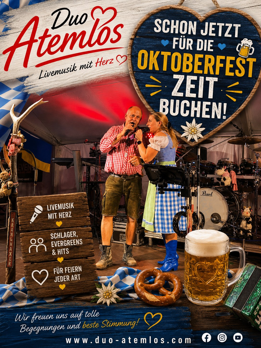 Duo Atemlos Oktoberfest-Plakat